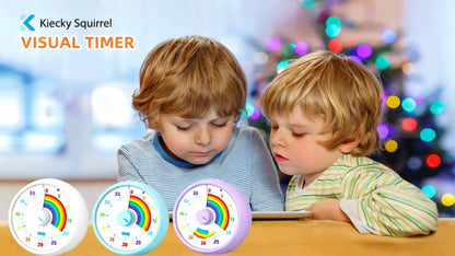 Visual Countdown Timer 60 Minute – Silent Operation Time Management Clock for Classroom, Office, Kitchen & Desktop, Multiple Colors Available