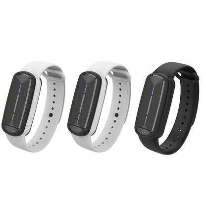 Ultrasonic Mosquito Repellent Bracelet 3-Pack – USB Rechargeable Intelligent Bug Repellent Wristband for Camping, Outdoor, Hiking & Travel, Waterproof Mosquito Control Bracelet for Adults & Kids