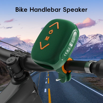 Bluetooth Bike Speaker, IPX5 Handlebar Speaker with Battery, FM, TF, AUX, TWS & Hands-Free Calls