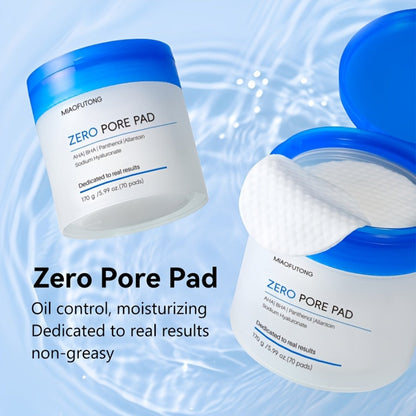 Exfoliating Cleansing Pads with Hyaluronic Acid & Rose Water 70 Count - Dual-Texture Deep Pore Cleansing Moisturizing Wipes Camellia Extract All Skin Types Women Daily Skincare