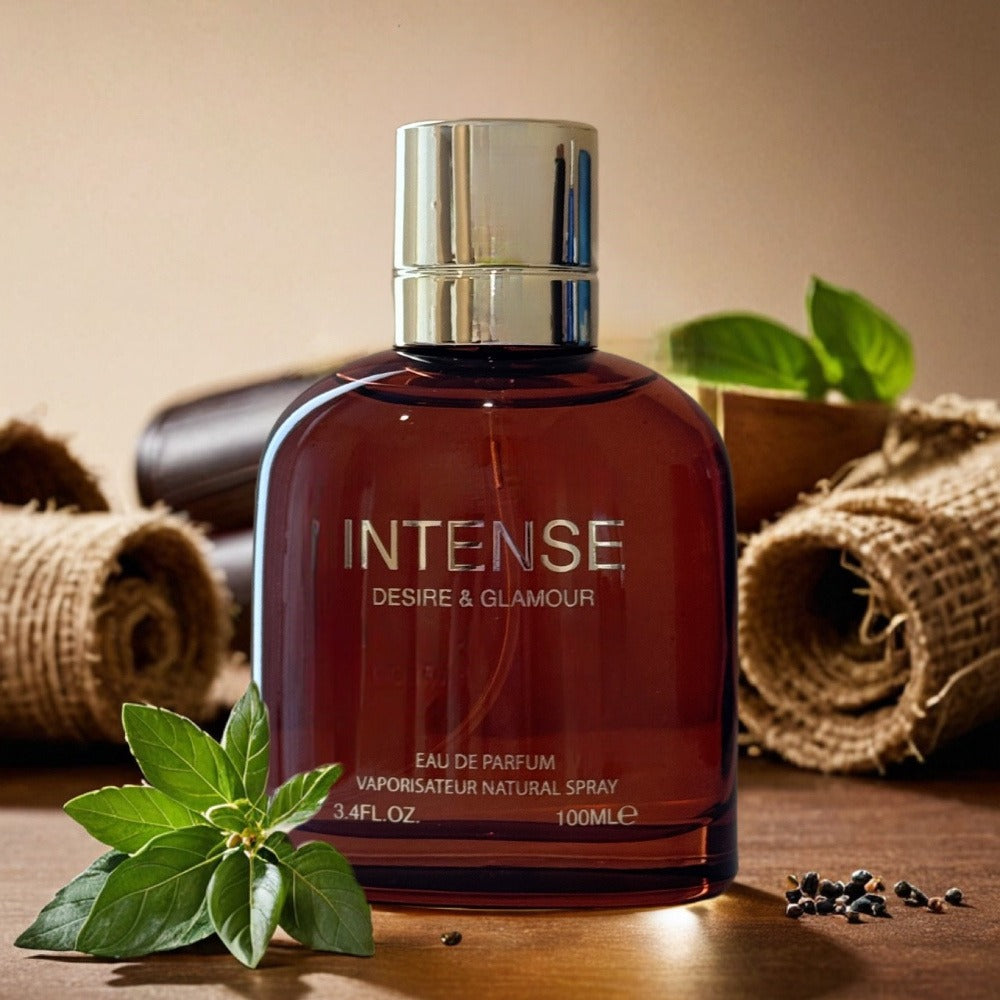 Men's Perfume Intenso Eau de Parfum 3.4 oz with Lavender, Basil and Fresh Aquatic Fougère Notes