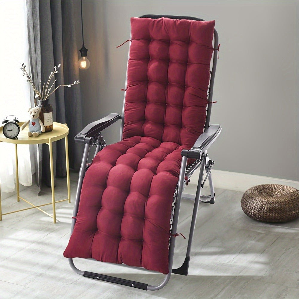 49-Inch Fabric Chaise Lounge Cushion with Multiple Color Options for Patio detail image - detail view 10