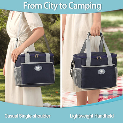 Insulated Lunch Bag Large Capacity Thermal Leakproof Lunch Tote with Shoulder Strap Heavy Duty Oxford Cloth Lunch Box Keeps Food Hot Cold for Work School Picnic Travel Adults Kids