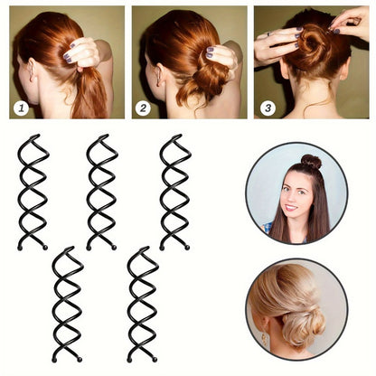 Hair Accessories 81-Piece Styling Kit with Bun Makers, Curlers, Clips, Pins and Braiding Tools