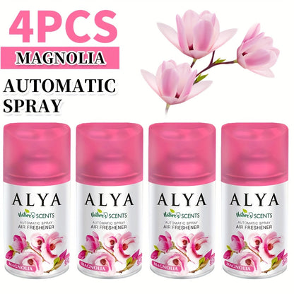Spray Air Freshener Refill 8.45oz 1pc or 4pcs - 6 Scents Lavender Vanilla Cool Linen Ocean Mixed Berries Magnolia