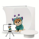 Light box+mobile phone holder