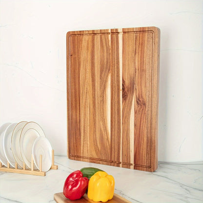 Cutting Board Bamboo-Look Juice-Groove Board with Five Size and Build Options for Prep or Serving
