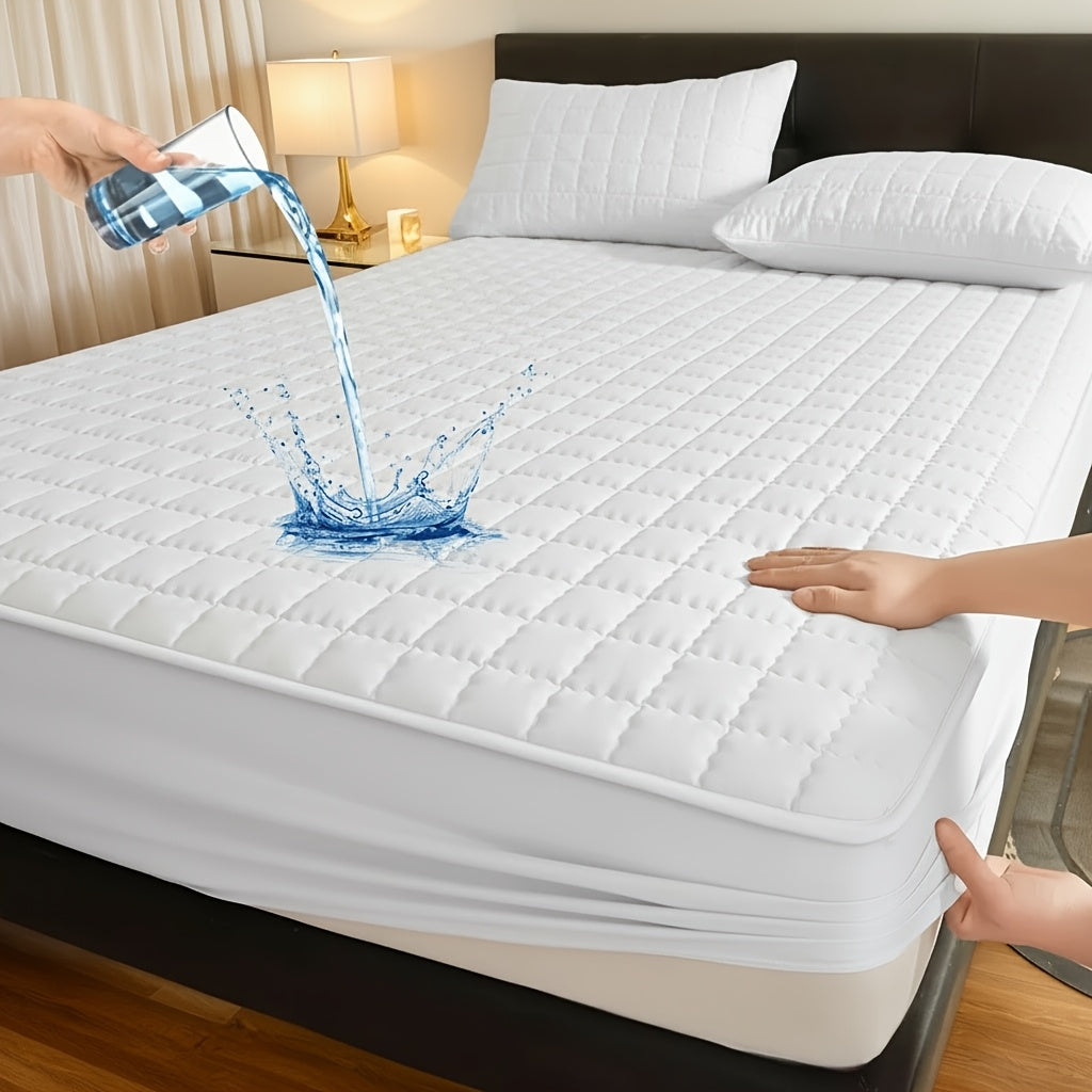 Fitted Mattress Protector with Deep Pocket in Twin, Full, Queen and King Sizes and Multiple Colors