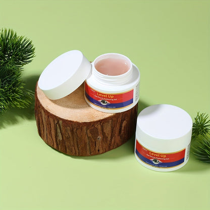 Level Up 30g Eye Cream Gel in a Wide Cosmetic Jar with Smooth Applicator-Style Container Design