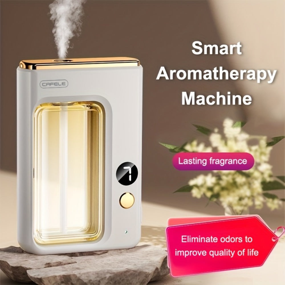 USB Aroma Diffuser with Seven Mist Levels, Front-Window Color Light and One Shangri-La or Encounter Oil Bottle