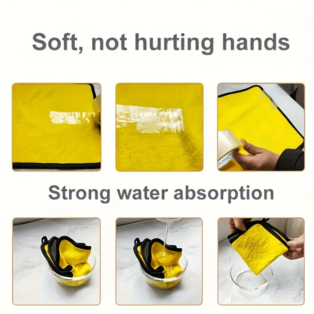 Microfiber Car Cleaning Towels 10pcs – Lint-Free Streak-Free Absorbent Wash & Dry Cloths for Car Exterior, Interior, Glass & Household Detailing
