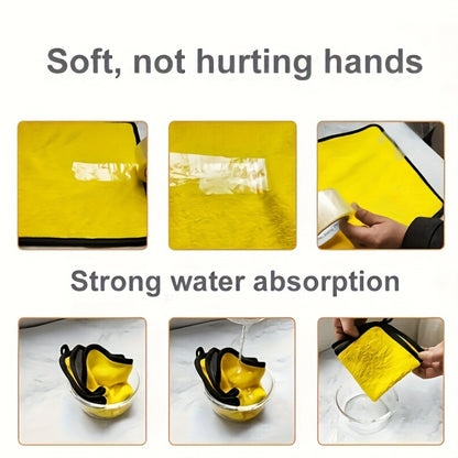 Microfiber Car Cleaning Towels 10pcs – Lint-Free Streak-Free Absorbent Wash & Dry Cloths for Car Exterior, Interior, Glass & Household Detailing