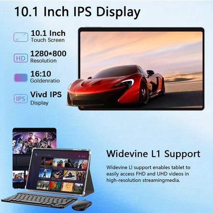 Android Tablet CRELANDER W30 with Android 15, 128GB Internal Storage and Keyboard Mouse Stylus Bundle