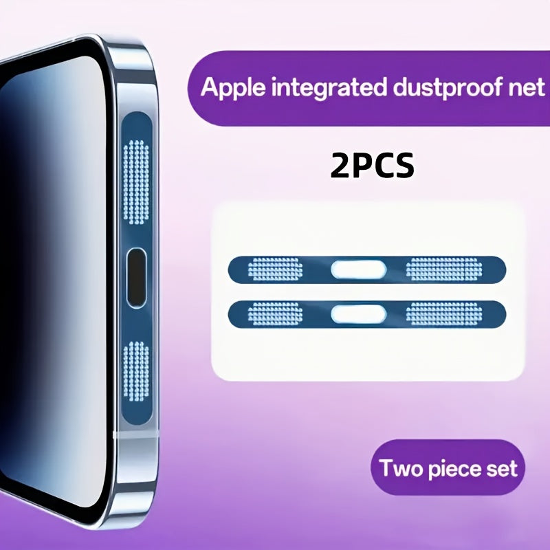 Two-Piece Metal Speaker and Earpiece Dust Mesh Cover Set for iPhone in Nine Pictured Color Options