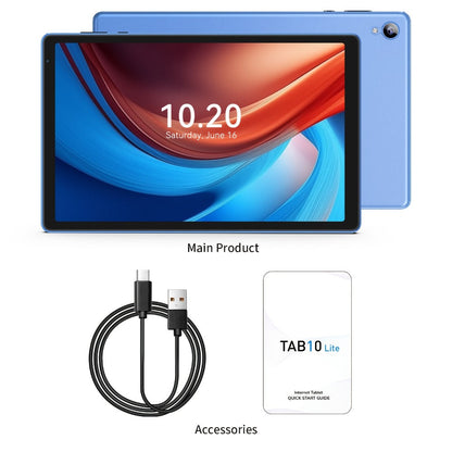 Android Tablet 10.1-Inch with Android 14, 4GB Total Memory, 32GB Internal Storage and 6000mAh Battery