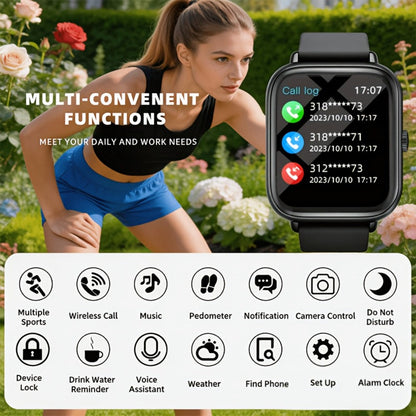 Smartwatch – with Remote Photo Control & HD Voice Calling, Large Screen Unisex , Message Notifications, Multiple Sport Modes, Heart Rate…