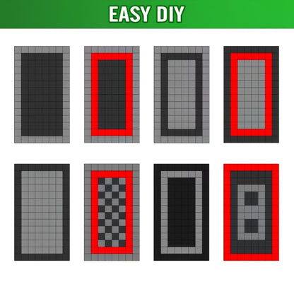 Garage Floor Tiles 25Pcs – Interlocking Plastic Mesh Spliced Floor Mats for Car Wash Auto Detailing Garage Flooring, 5 Colors Available