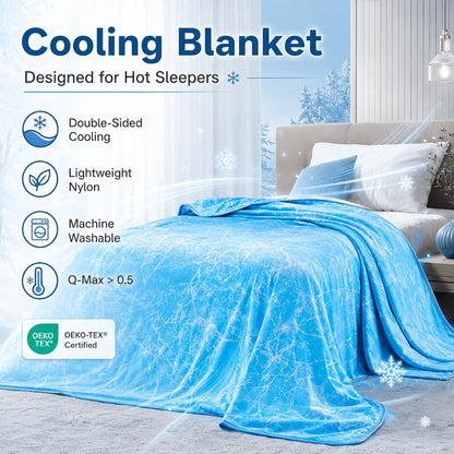 Patterned Double-Sided Summer Blanket with 69 Tie-Dye, Solid, Star and Snowflake Size Options