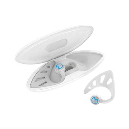 Wing-Style Ear-Hook TWS Wireless Earbuds with Oval Charging Case in Black, Green or White Options