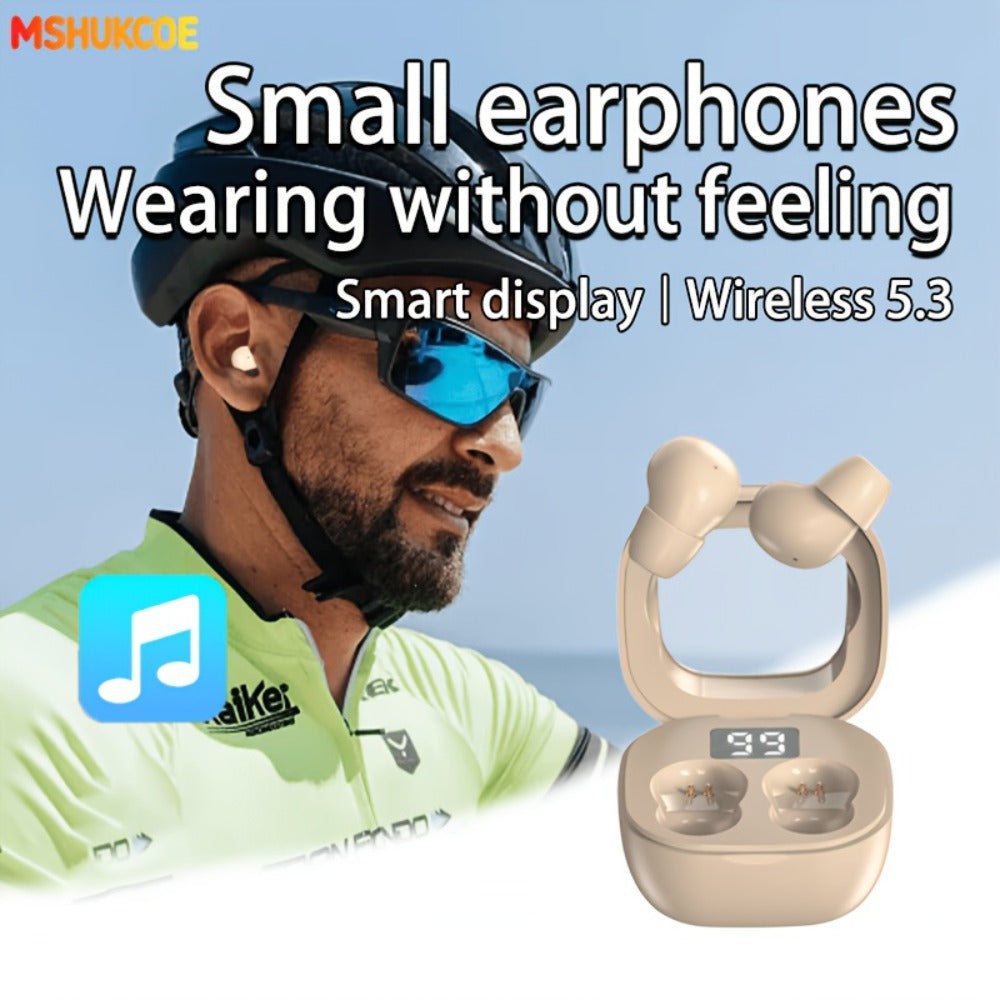 Wireless Earbuds MSHUKCOE Ultra-Thin Sleep and Game Modes with Low Latency and Dual Noise Reduction