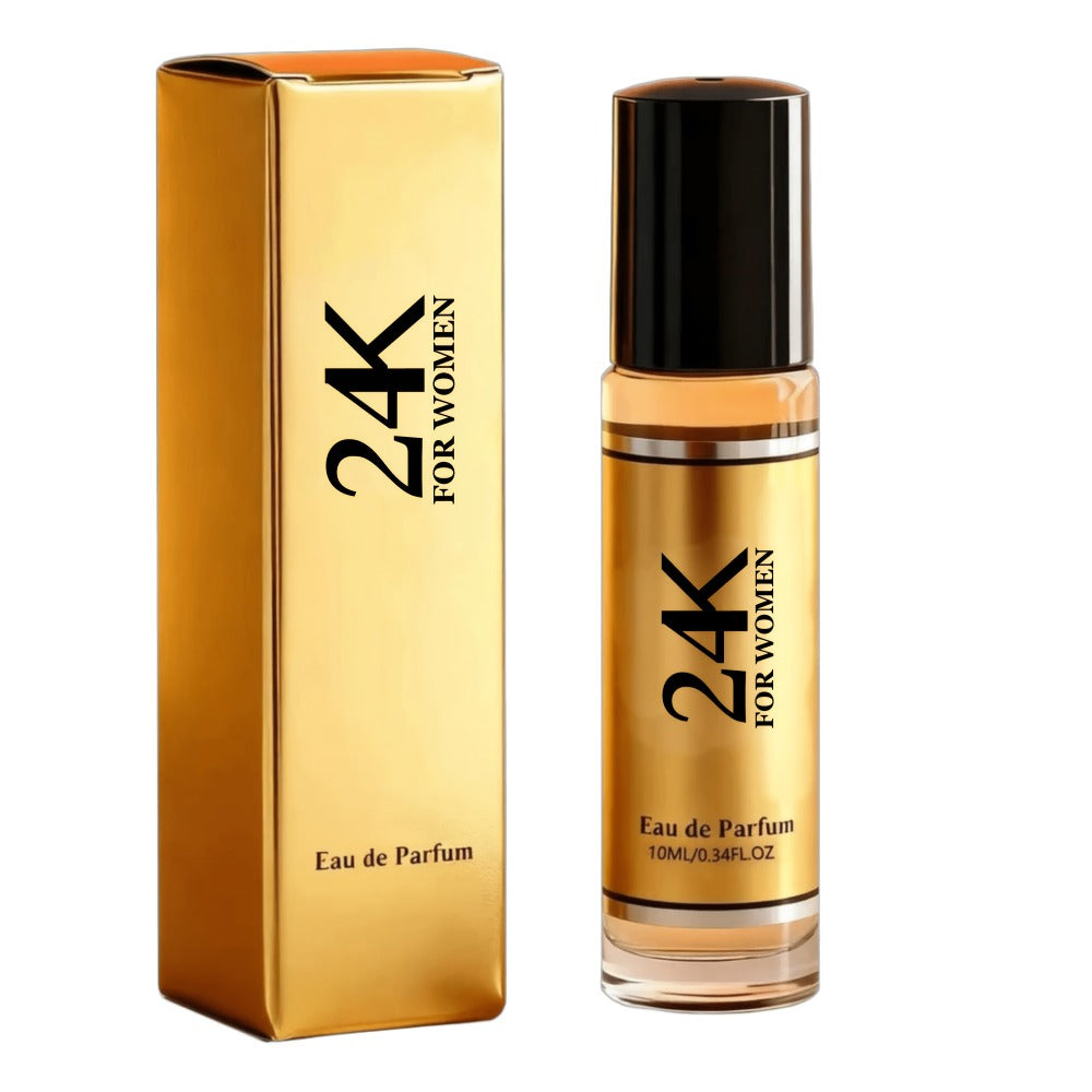 Perfume for Women in 24K Gold-Plated Rectangular Bottle with Long-Lasting EDP Gift Presentation
