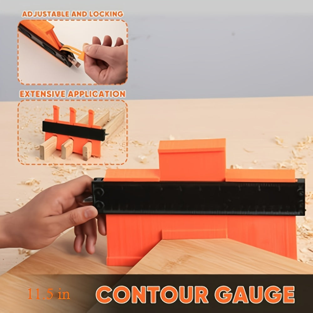 Two-Piece Contour Gauge Set with Locking Profile Duplicators in 6.5- and 11.5-Inch Size Options