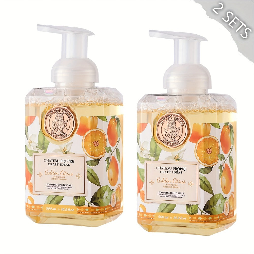 Foaming Hand Soap 500ml Moisturizing Gentle Foam Soap 8 Scents Vanilla Coconut Citrus Floral Fruity Deeply Hydrating Soft Hands All Skin Types Bathroom Kitchen Bedroom Office 1PC 2PCS Value Pack