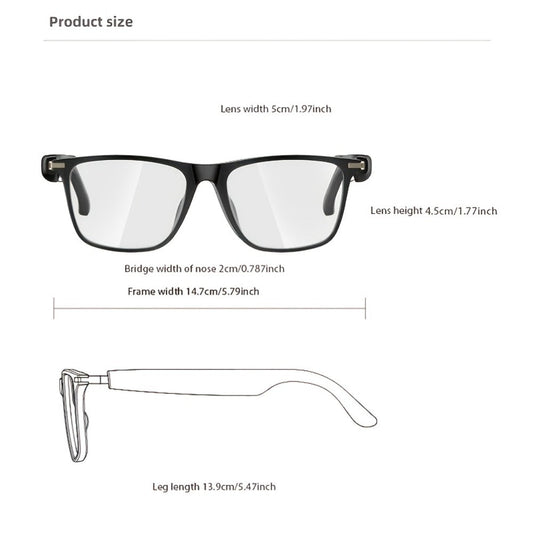 ChatGPT AI Translation Glasses with 160-Language Real-Time Translation, Photochromic Lenses, HiFi Audio & HD Calls – 19 Frame Styles, Unisex Smart Eyewear for Travel & Business