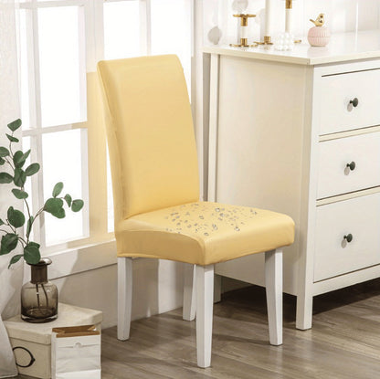 Chair Cover Set of 4 or 6 Stretch PU Leather Dining Slipcovers in Nine Available Color Choices