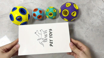Six-Pack Squeaky Latex Dog Ball Set with Assorted Cartoon Faces and 2.2-Inch Pictured Diameter