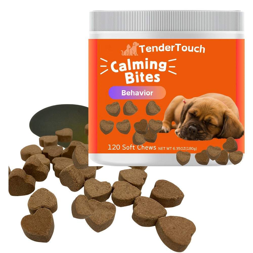 Dog Soft Chew Supplement with Poria Cocos, Codonopsis and Anemarrhenae, 120 Count in a 200 g Jar