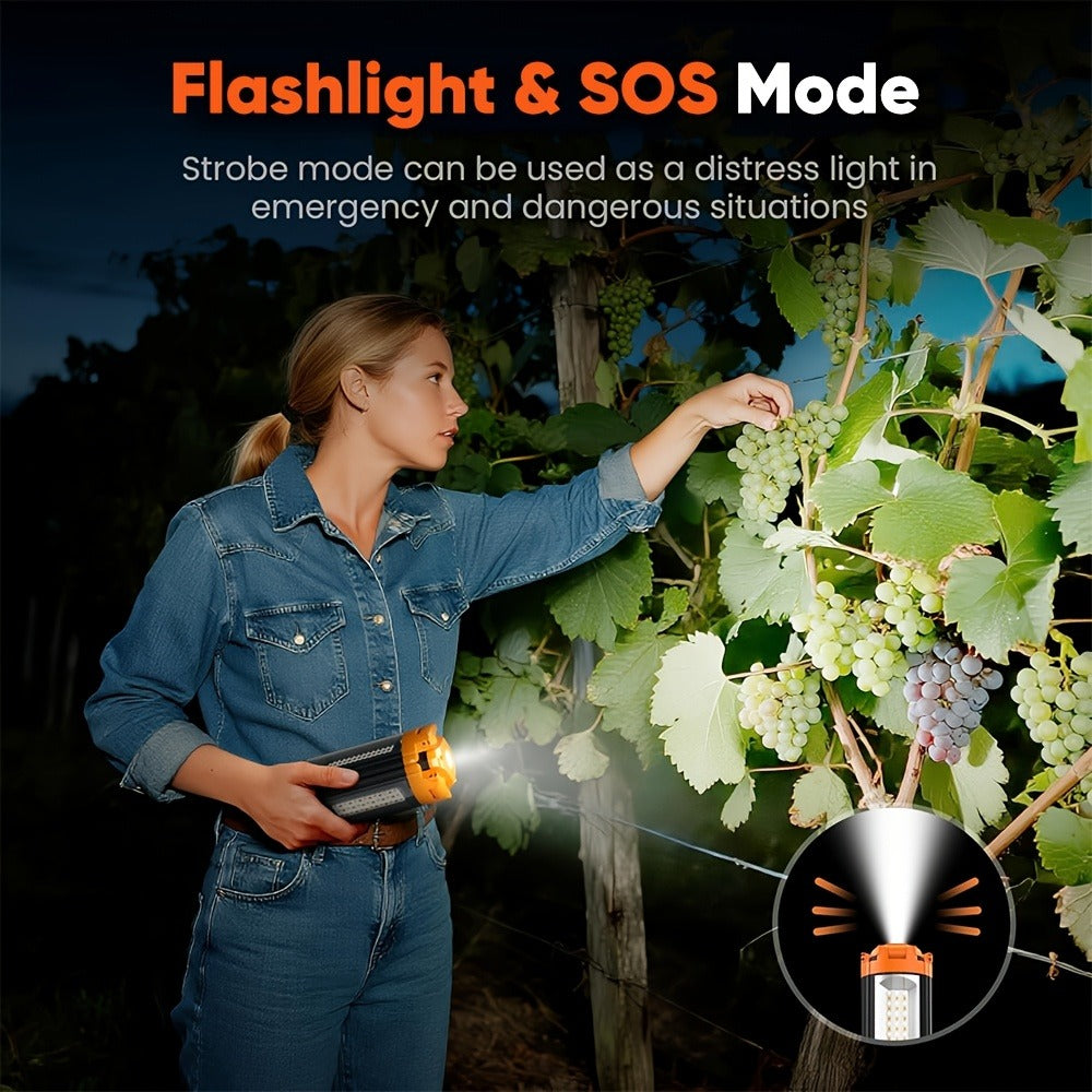 Rechargeable Camping Light with Stand 15000mAh 20000mAh High Capacity LED Tent Lamp - Portable Battery Powered Lantern for Camping Hiking Fishing Power Outages Emergency Outdoor Use