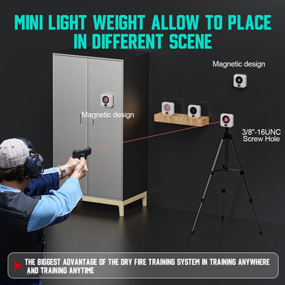 Rechargeable Laser Dry Fire Training Target Set 4 Difficulty Levels