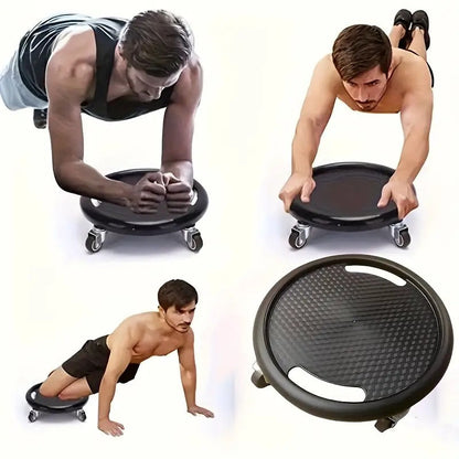 Ab Wheel Roller and Gliding Disc Training Set with Quiet Wheels for Home Core and Cardio Workouts