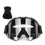 Black frame with clear lenses and headband