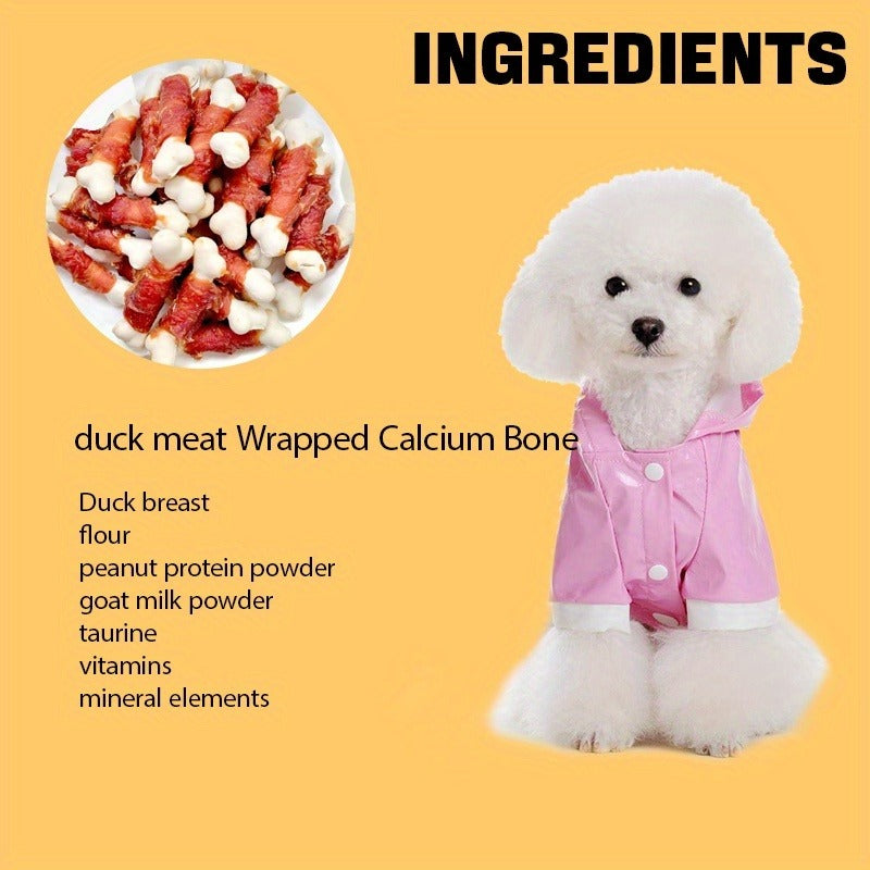 Dog Treats Duck-Wrapped Chew Pieces or Dried Chicken Breast in Two 203g Flavor Options for Dog Reward Use