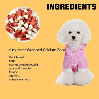 Dog Treats Duck-Wrapped Chew Pieces or Dried Chicken Breast in Two 203g Flavor Options for Dog Reward Use