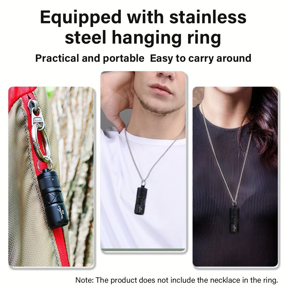 Flashlight Magnetic Mini EDC Torch with 130-Lumen Output, Type-C Charging and Rotary Switch