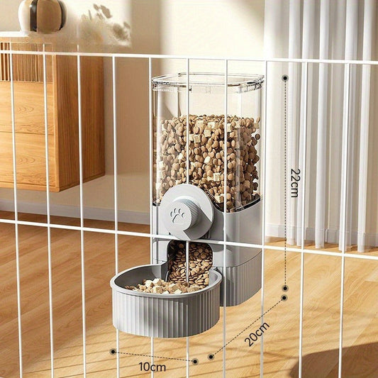 Hanging Cage Pet Water Dispenser & Automatic Feeder – No-Drip Gravity Feed Bowl for Rabbits, Guinea Pigs, Hamsters & Small Animals | Cage-Mount Design, Easy Refill