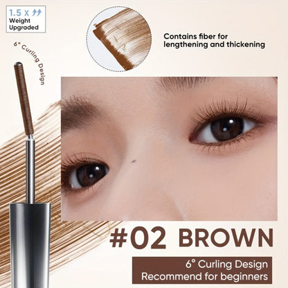 JUDYDOLL Mascara in Black or Brown with Curling or Precision Metal Applicator Designs and Slim Gray Tubes