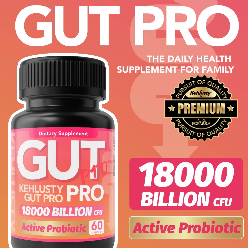 Probiotics 18000 Billion CFU Capsules — Lactobacillus & Bifidobacterium Multi-Strain Formula | Gut Microbiome Digestive Bloating & Immune Support for Women & Men | 60 Capsules Per Bottle