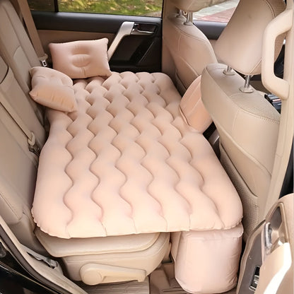 SUV Air Mattress Inflatable Car Bed Portable Camping Mattress Universal Flocked Blow Up Bed for SUV Trunk Back Seat with Storage Bag Repair Kit for Car Camping Travel Road Trip Multiple Colors