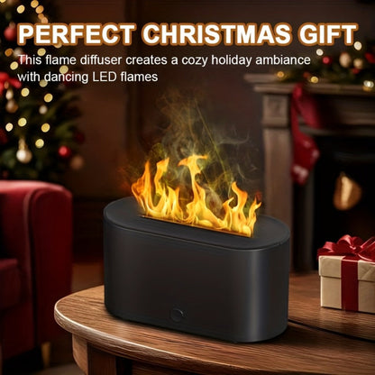 Humidifier Mini Flame-Effect USB Diffuser with Three Mist Levels and One, Two or Three-Piece Sets