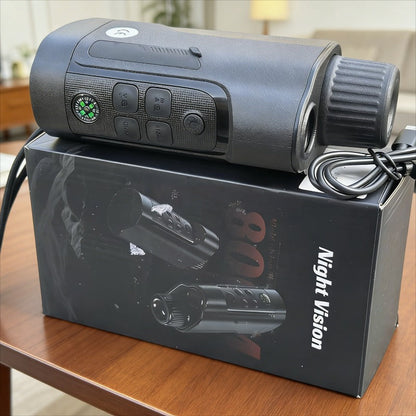 Night Vision Monocular 1080P HD 5W IR 2600FT Range 10X Digital Zoom 2-Inch Screen Handheld Night Vision Scope for Hunting Camping Wildlife Observation Home Security Gift for Men