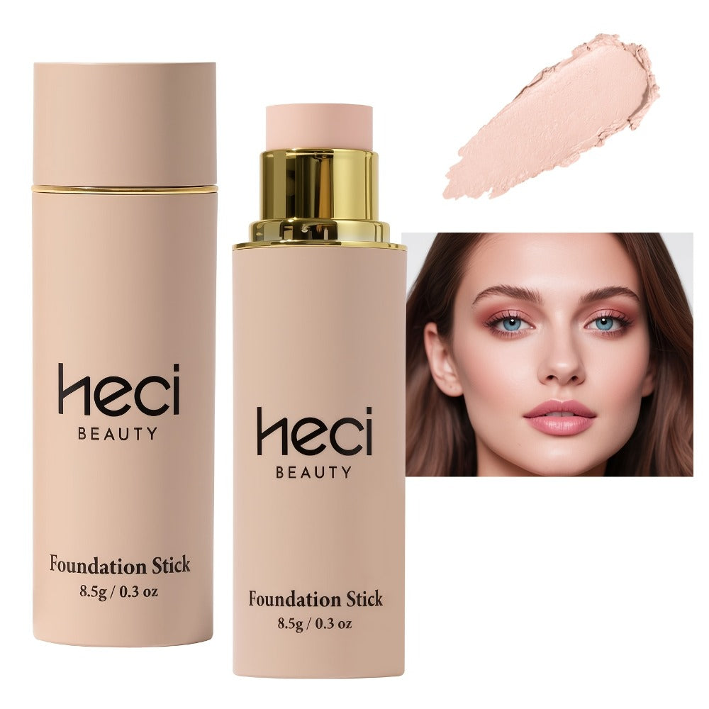 CC Cream Foundation Stick 2-Pack — Full Coverage Concealer, water-resistant extended-wear Natural Matte Finish, Lightweight Moisturizing