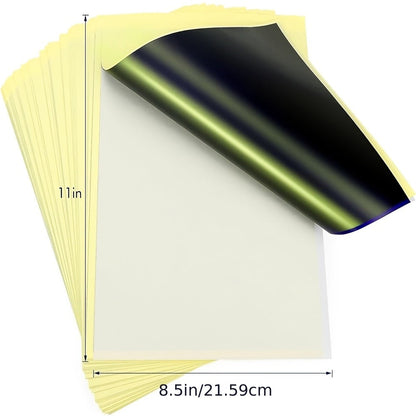 Tattoo Practice Skin Double-Sided Silicone Fake Skin - A4 Tattoo Transfer Paper Kit, Thermal Stencil Paper for Beginners & Artists