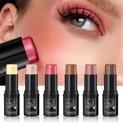 Six-Piece Cream Makeup Stick Set with Visible Pink and Brown Tones in the Exact 6 Pieces Option