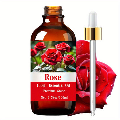 Essential Oil Romantic Rose Floral Aroma in 100ml Bottle with Lightweight Fast-Absorbing Texture