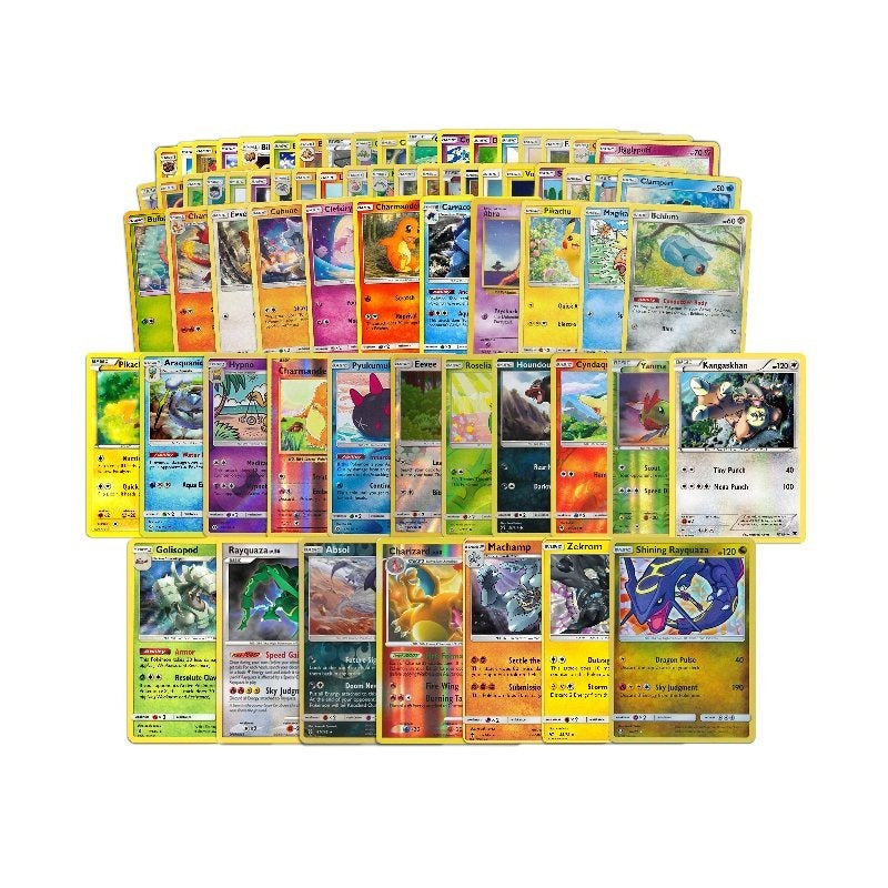 80 Pokemon Cards Foil Value Pack – Guaranteed Holo Rare Included, Vintage to Modern Sets 1996 to Today, Authentic TCG Bulk Lot for Kids, Fans & Collectors, Surprise Gift