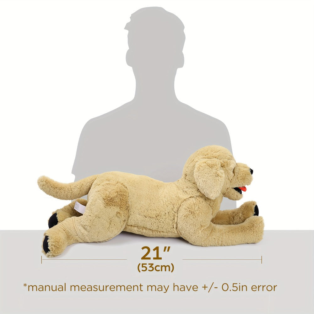 Plush Toy – Golden Retriever 21-Inch Lying Puppy with Soft Coat for Large Cuddly Display and Gifting